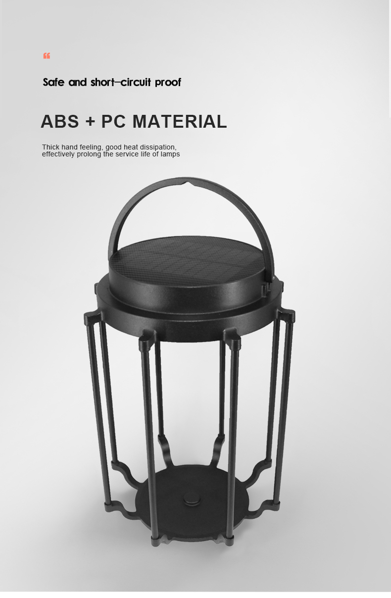 led solar garden lantern with USB