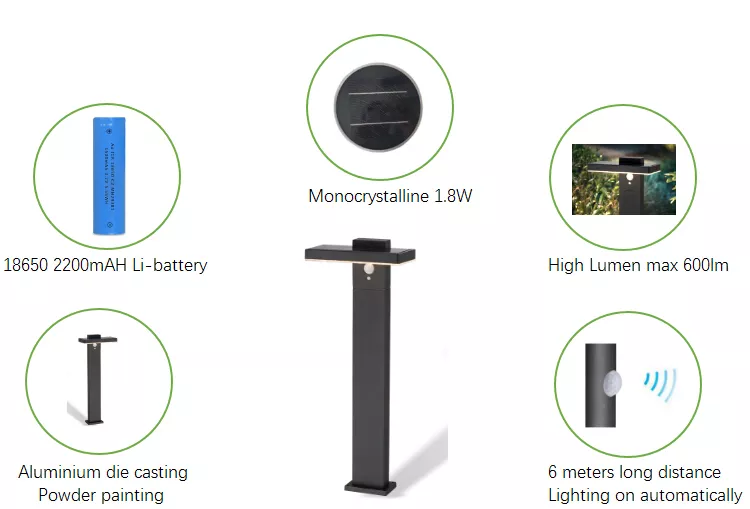 LED Solar Sensor Spike Light