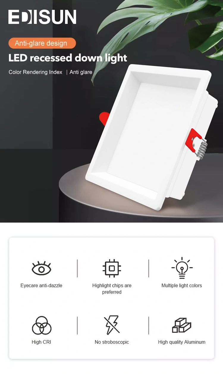 New ERP Standard LED CCT Changable Square Downlight