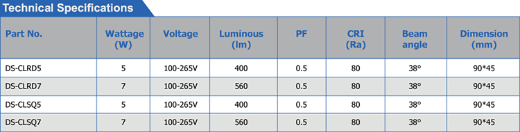 LED Rotatable Down Light
