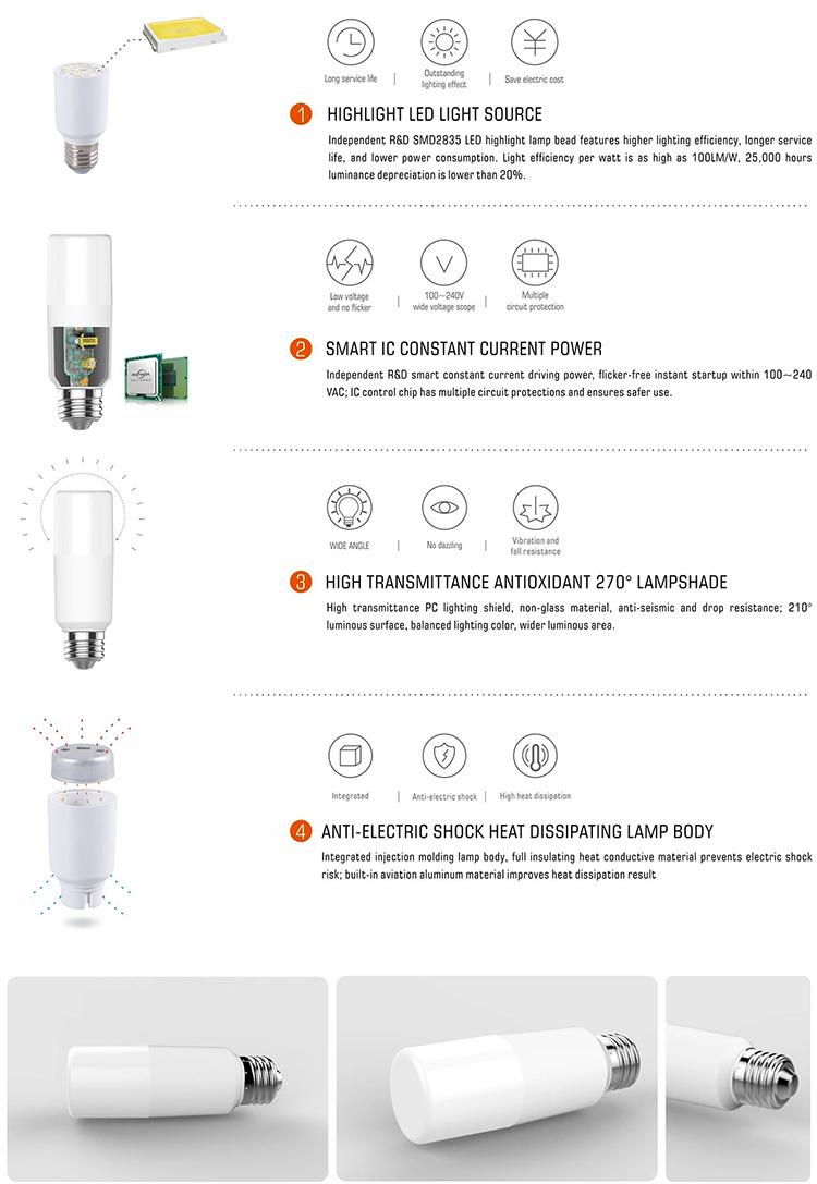 Led T Shape Bulb T50 15W