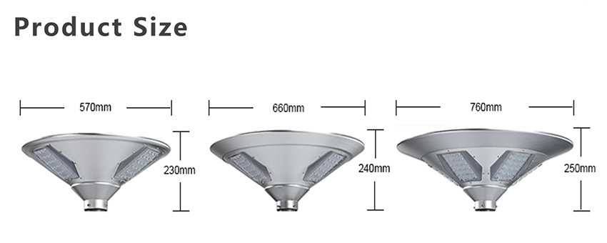 Integrated LED Solar street light