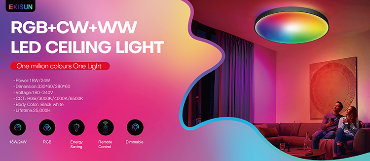 RGB led ceiling lights