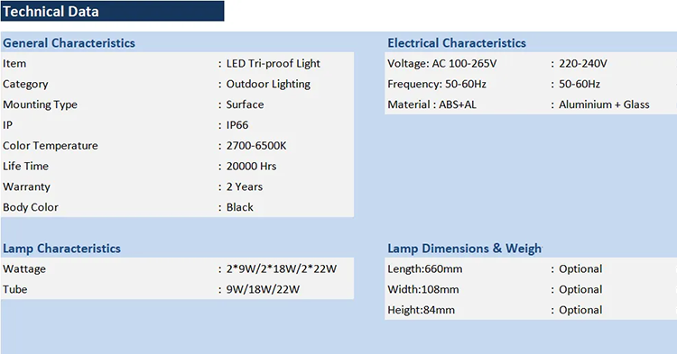 LED Tri-proof Light