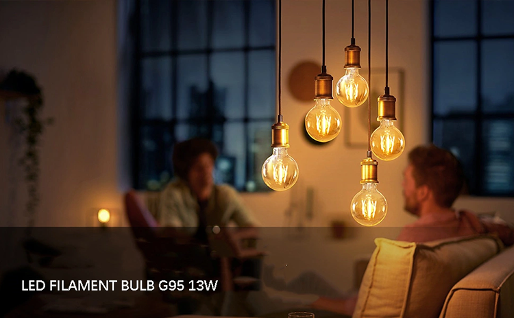 LED Filament Bulb G95 13W