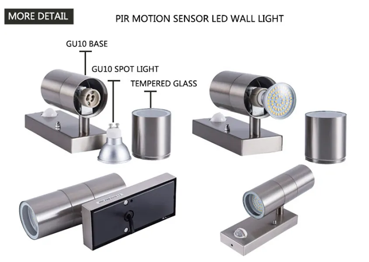 GU10 Up and Down Wall Light