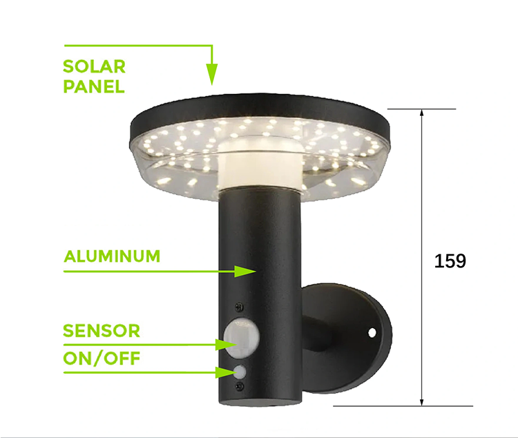 LED Solar Wall Light