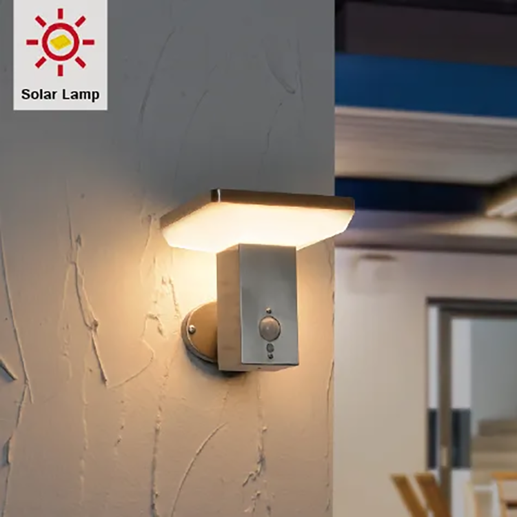 LED Outdoor Solar Wall Light with Motion Sensor