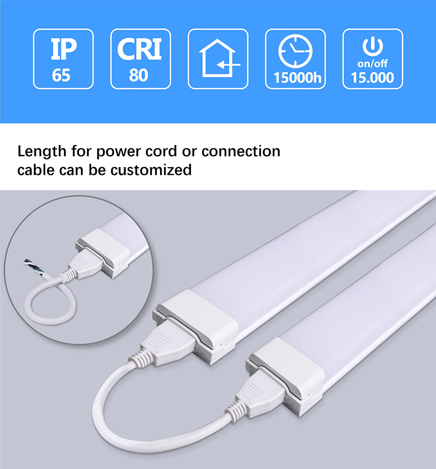 Indoor linkable led linear batten