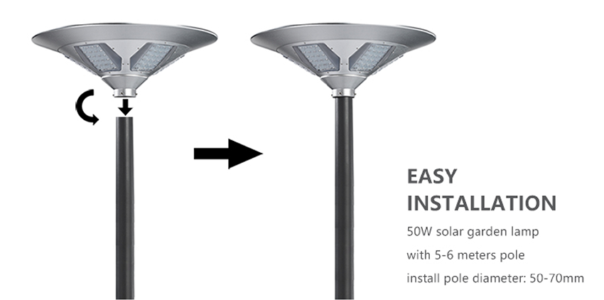 Integrated LED Solar street light