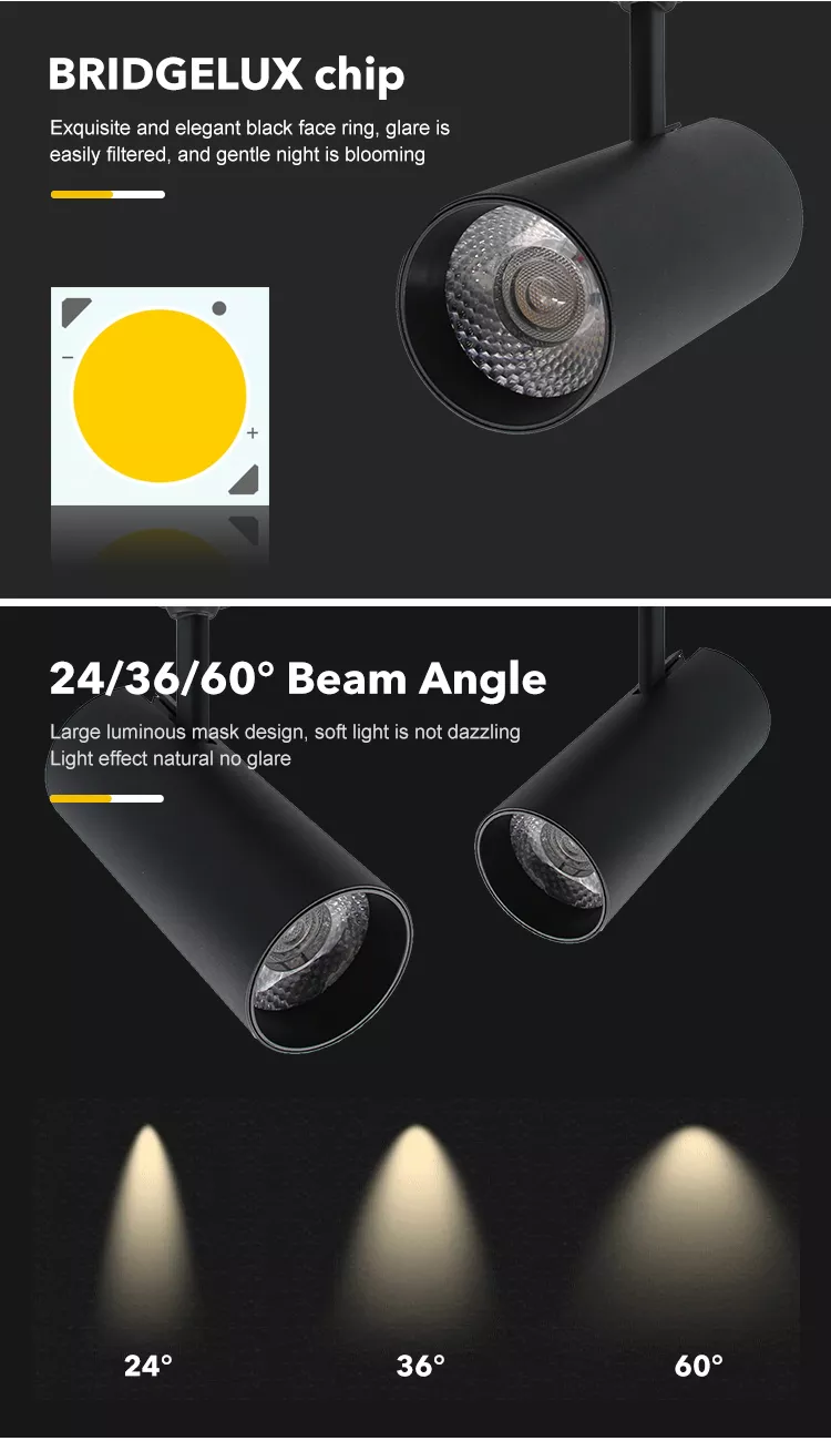 CCT Adjustable LED Track Light 10W 20W 30W