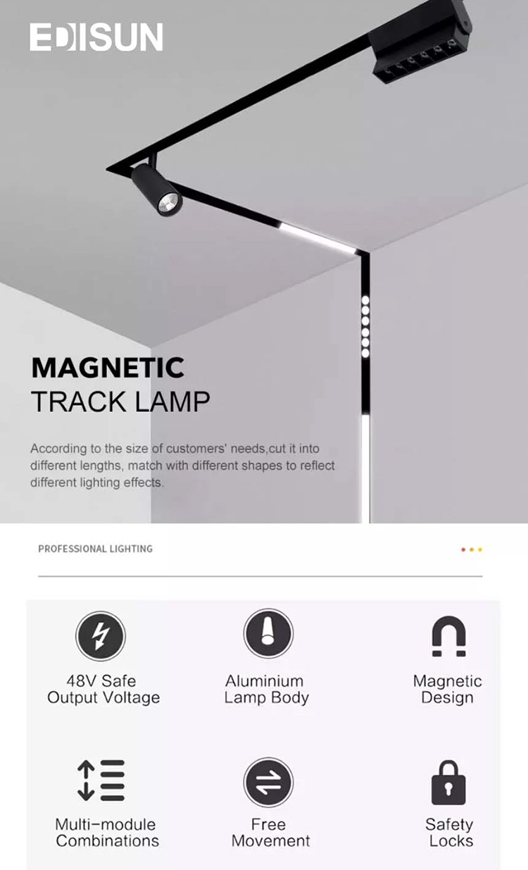 LED Magnetic Track Light 6W 12W 18W