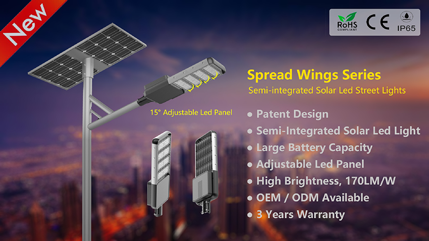 Semi-integrated Solar Led Street Light