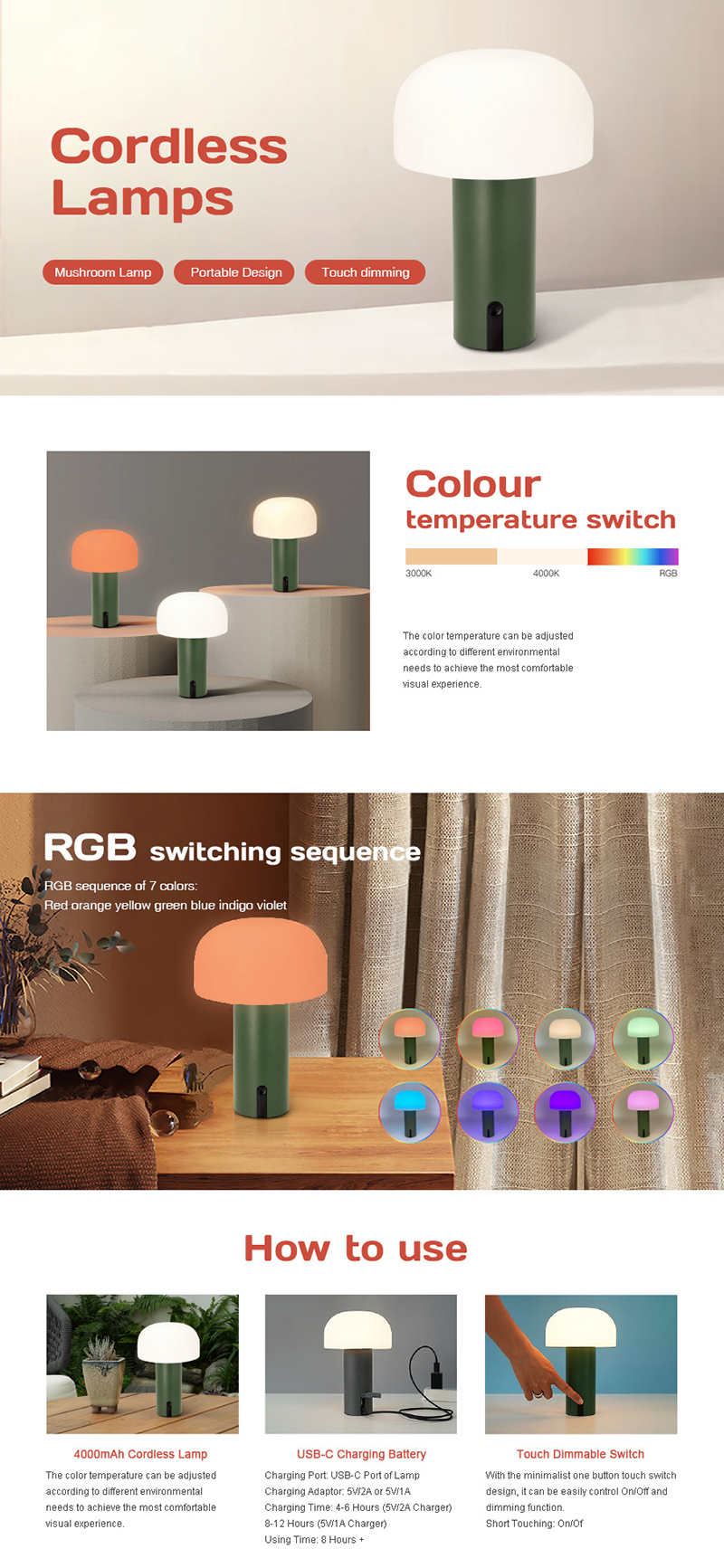 Cordless Lamps