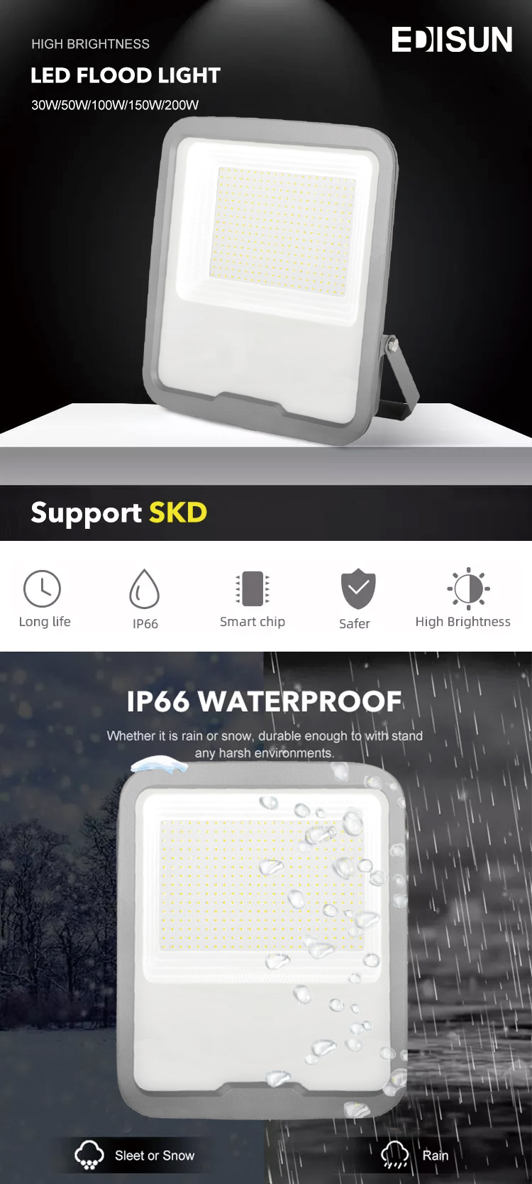 LED FLOOD LIGHT 30-300W