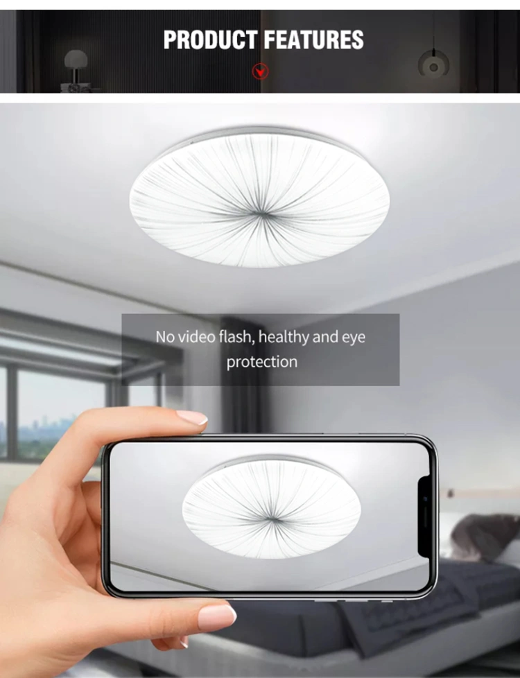 Luz de techo clásica LED 36W redonda5