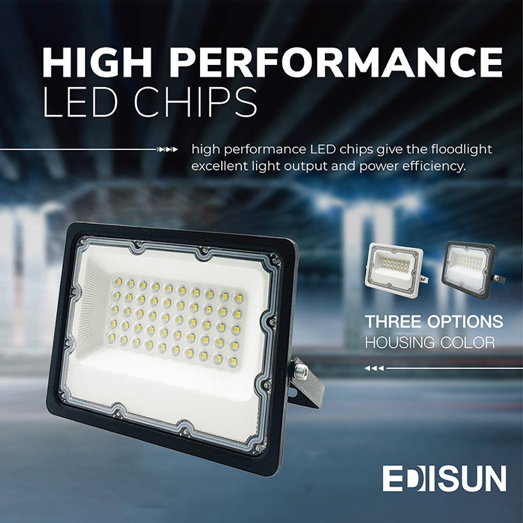 LED Floodlight Ultra Slim with Lens
