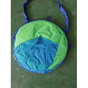 SwimWays Spring Float Papasan - Mesh Float for Pool or Lake - Dark Blue/Light Blue