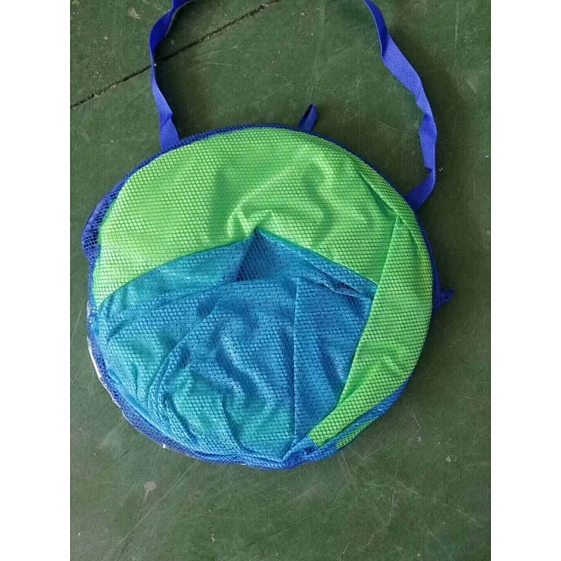 SwimWays Spring Float Papasan - Mesh Float for Pool or Lake - Dark Blue/Light Blue