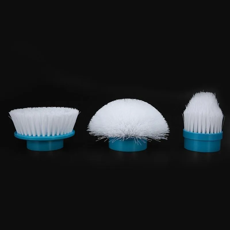 3 Heads Electric Cleaning Brush Head Turbo Scrub Handheld 360° For Multi-Purpose