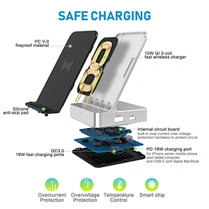 QC3.0(18W)+PD18W Wireless  Charger