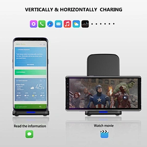 Desktop vertical wireless charging