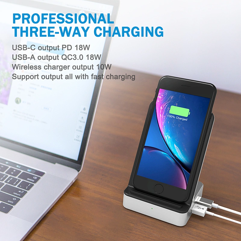 QC3.0(18W)+PD18W Wireless  Charger