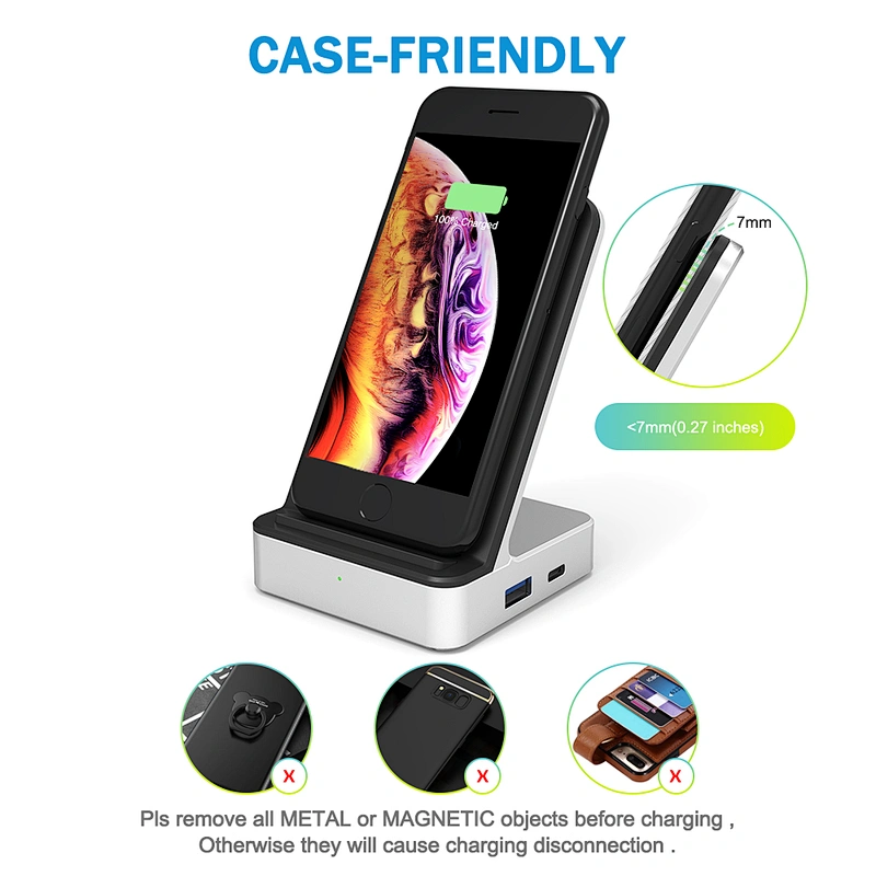 QC3.0(18W)+PD18W Wireless  Charger
