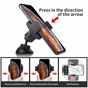 Push-on Phone holder