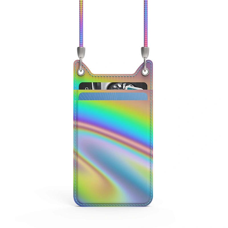 Most Welcome Colorful Tiger Pattern& Glitter  ID Card Holder  With Lanyards