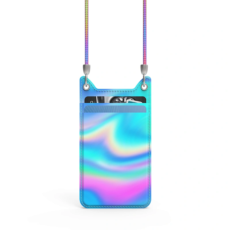Most Welcome Colorful Tiger Pattern& Glitter  ID Card Holder  With Lanyards