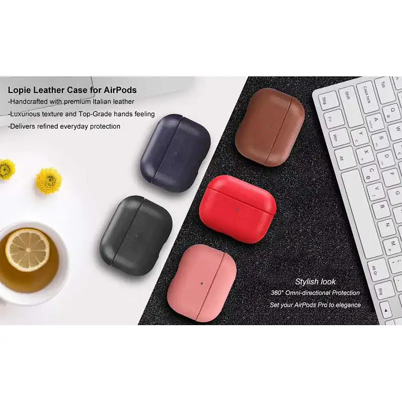 Leather Protective Skin Cover Airpod Case