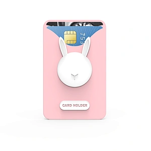 Hot Sale High Quality Silicone Material Custom cartoon silicone business student card cover holder