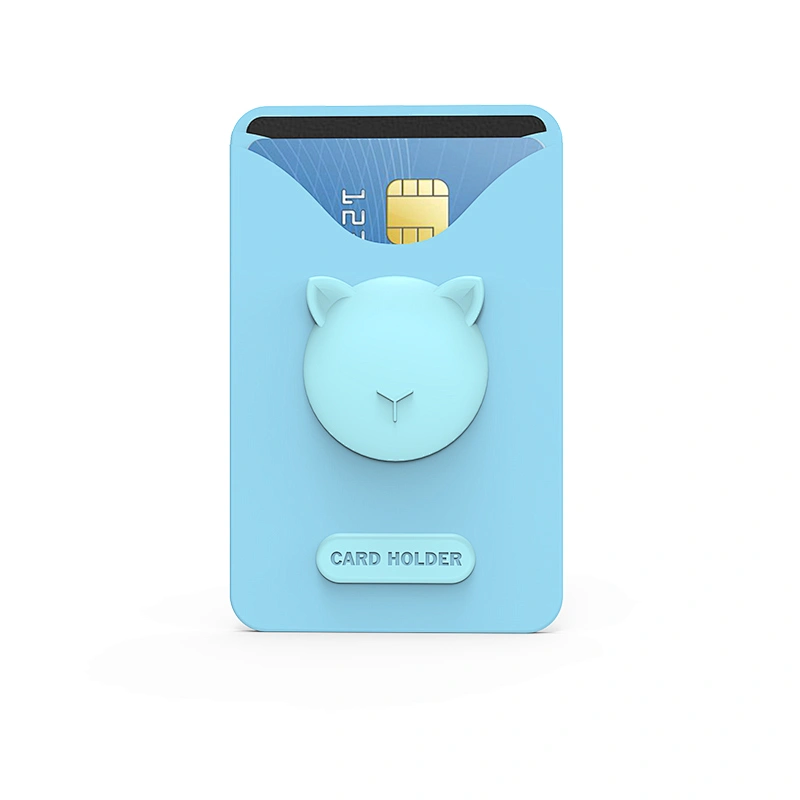 Hot Sale High Quality Silicone Material Custom cartoon silicone business student card cover holder
