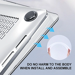 Lucency Plastic Laptop Back Cover For Macbook Air Case