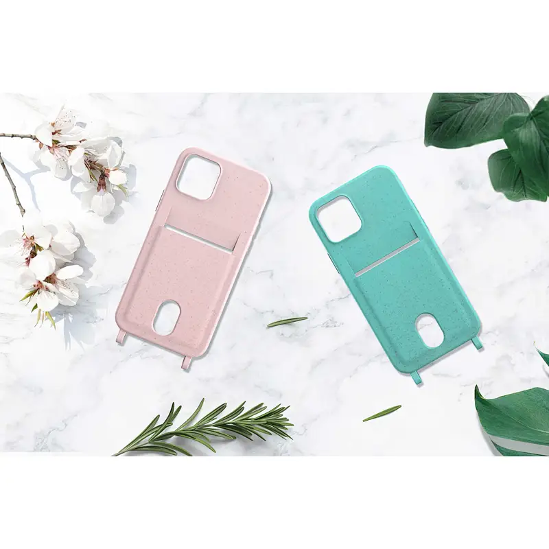ECO Necklace Strap String Cord Rope Card Holders Phone Case
