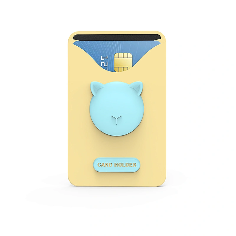 Hot Sale High Quality Silicone Material Custom cartoon silicone business student card cover holder