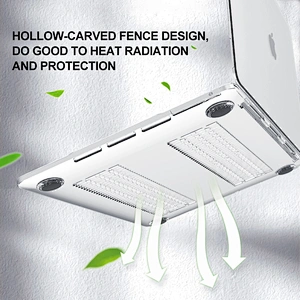 Lucency Plastic Laptop Back Cover For Macbook Air Case