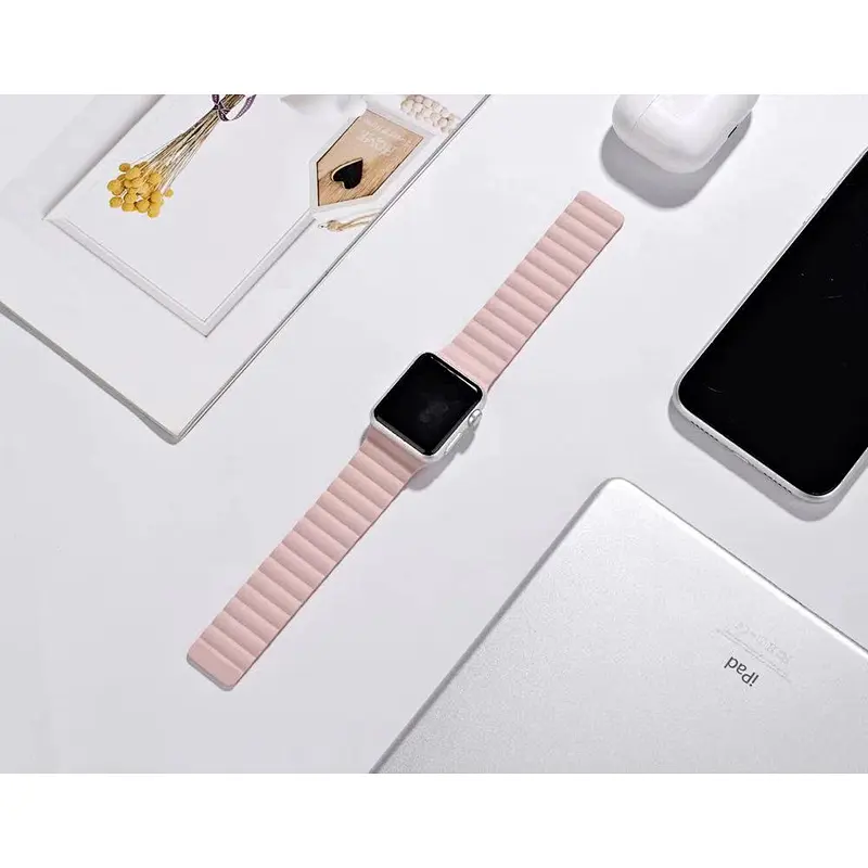 magetic silicone iwatch strap