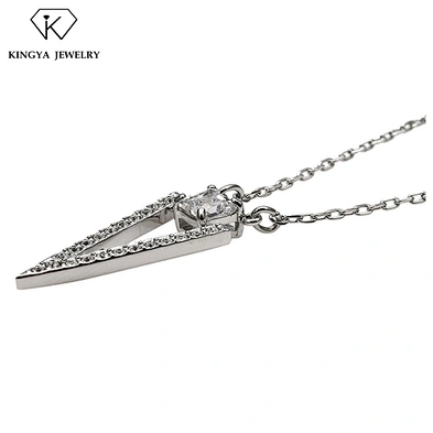 Wholesale triangle design guangzhou jewelry necklace and earring set