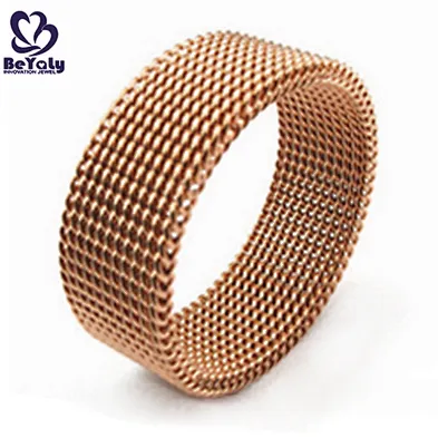 Fashion popular tat braided 316l surgical stainless steel ring