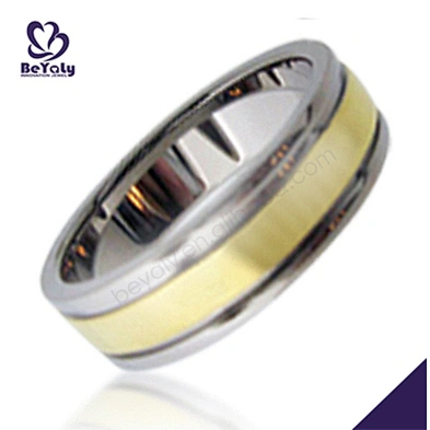 Yellow belt shiny semi precious stone with silver ring wholesale