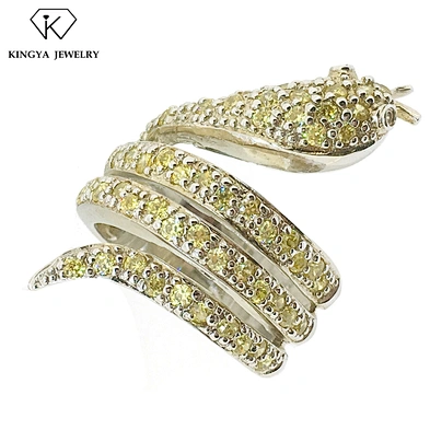 Fancy 2 grams royal snake shaped gold ring design for men