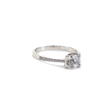 Excellent engagement cz finger 925 silver jewelry