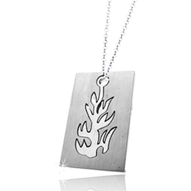 Flame design rectangle charms stainless steel jewelry blanks