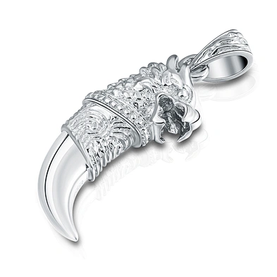 Unique design silver gifts totem design tooth shaped jewelry