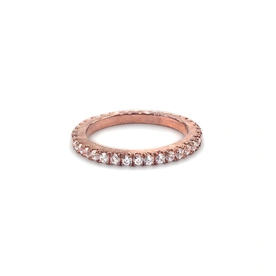 Thin style 925 sterling silver pink gemstone rings for women