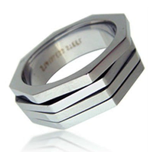 Hot sale stylish titanium stainless steel wholesale stack rings