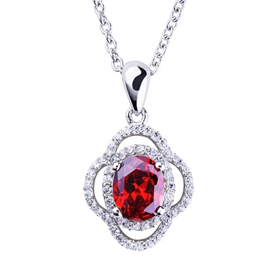 Brilliant natural stone silver beauty life flower pendant