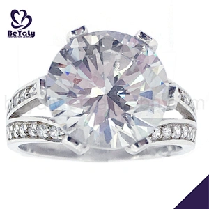 Cubic zircon 6925 silver band ring jewelry engagement ring band
